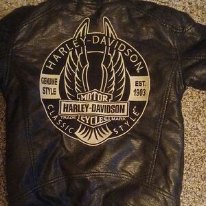Harley-Davidson Black Bomber Jacket with Iconic Logo